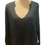 Urban Outfitters NWT  Black Women's Sweatshirt V Neck Top size M‎ Photo 0