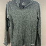 Nike dri fit women’s gray hooded shirt size large Photo 0