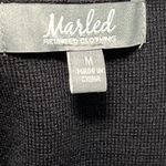 Marled Black Sleeveless Knit Double Breasted Blazer Vest Size M EUC Size M Photo 5