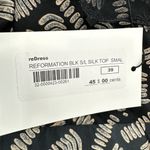 Reformation | Small | Silk Sleeveless Collared Button-Down Tie Waist Blouse Photo 5