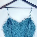 ZARA  Blue Fringed‎ Belted Playsuit Romper Size L NWT Photo 6