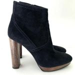 Burberry  Black Hazelhurst Suede Ankle Boots Size 38.5/8 Photo 1