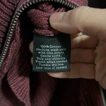 Rock & Republic Distressed Burgundy V-Neck Asymmetrical Sweater Photo 6