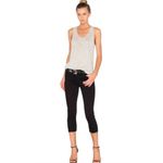Hudson  Jeans‎ Womens 25 Black Fallon Crop Raw Hem Denim Dark Wash Cotton Photo 3