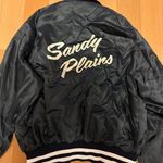 80s True Vintage Sandy Plains Softball All Star Navy/White Satin Bomber Varsity Jacket Blue Size M Photo 1