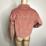American Eagle  Pink Corduroy Cropped Jacket Photo 2