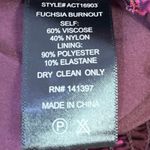 ASTR The Label Red Maroon Floral Sheer Long Sleeve Crop Blouse Top Size M Photo 4