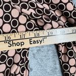 Cocomo Retro Circle Print Top Womens‎ Large Pink Brown Geometric Y2K Ring Detail Photo 8