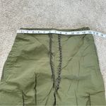 LCKR Women’s Mayday Utility Cargo Pants Nylon Pull On High Rise in Green Army S Photo 11