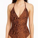 Mara Hoffman  snake skin print swimsuit NEW Photo 0