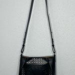 Stella McCartney Black Laser Cut Faux Leather Crossbody Bag Photo 2