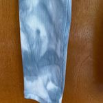 Carbon 38 Blue Tie Dye Ribbed High Rise Leggings Photo 3