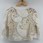 Anthropologie  Cream Lace Jacket Photo 3