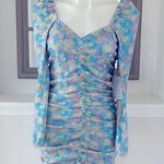 Saylor NEW Floral Sequin Long Sleeve Minidress in Blue Multi, Size M New w/Tag Photo 6