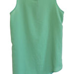 Gibson Latimer Gibson Seafoam Sleeveless Asymmetrical tank blouse Dressy Sheer- S‎ EUC Photo 0
