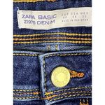 ZARA  High Rise Skinny Stretch Jeans 5 Pocket Button Zip Closure 8 Dark Blue Photo 5