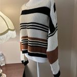 SheIn Multicolor Striped Knit Sweater Size S Photo 6