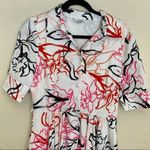 Badgley Mischka NWOT  Vaca‎ cocktail floral print shirt midi dress Photo 4