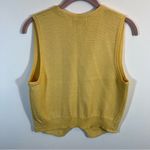 Talbots Vintage Butter Yellow Wool Blend Sweater Vest Petite Photo 7