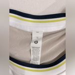 Lululemon NWT Varsity Scooped Tennis Tank Top B/C Cup White Yellow True Navy 12 Photo 11