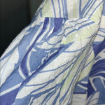 a.n.a Blue and White 3/4 Sleeve Boxy Blouse with Bib Collar Photo 11