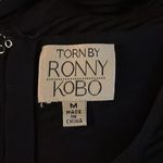 Torn By Ronny Kobo Torn‎ by Ronny Kobo Black Body Con Mini Dress Chevron Knit Size Medium Photo 11