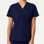 Jaanuu  Women’s Scrub Top Rhena Slim Navy Medium Photo 0