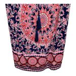 Chico's  Boho Bohemian Sleeveless Tassel VNeck Mini Dress Size 1 (medium) tie dye Photo 2