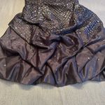 Jessica McClintock Vintage 80s  Gunne Sax Prom Dress Strapless Metallic Gray sz3 Photo 8