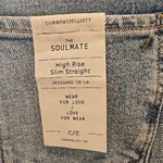 Current/Elliott đź’•CURRENT ELLIOTTđź’• Soulmate High Rise Slim Straight Leg Jean Camino Blue 27 NWT Photo 13