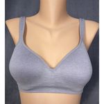 Carole Hochman Small Seamless Comfort Bra Wire Free Molded Cups Straps Grey Photo 0