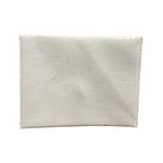 Ralph Lauren Ivory Croc Embossed Envelope Clutch Photo 3