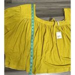 Free People NWT Golden Meadow Sunsetter Top Women's Gold Yellow Size L Photo 7