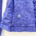 Lululemon Run:Dash Static Long Sleeve Wish Blue Ruffled Back Workout Top Size 6 Photo 10