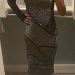 Rachel Roy black and gold one shoulder dress XS Photo 1