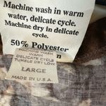 Vintage Tropical Open Front Duster Womens 90s Palm Leaf Print Hawaiian Floral Size L Photo 2