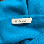 WoolOvers Cashmere Merino Crew Neck Cardigan Blue Size Large Photo 4