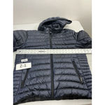 Calvin Klein Womans  Puffer Jacket Medium Packable Premium Down Blue Hood Photo 6