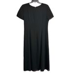 Talbots Vintage‎  Black Maxi Dress Chiffon Size 18 Short Sleeve Timeless Classic Photo 2