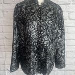 Chico's Chico’s Women’s Artsy Contemporary Silver Black Multi Print Jacket 3/XL Photo 7