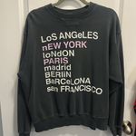 ANINE BING  City Love Sweatshirt Charcoal Size M Photo 3