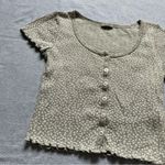 Brandy Melville 🛎️ 5/$20  John Galt Zelly Floral Button Short Sleeve Photo 3