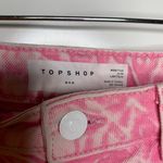 Topshop Nordstrom Pink Acid Wash High Rise Mom Jeans Size 28 Photo 8