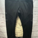 Yogalicious ‎ medium black yoga pants. With see through pattern along leg- 2207 Photo 0
