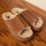 UGG  Greenport Slide Tan Shearling Open-Toe Slippers 9 Photo 1