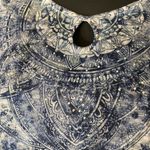 Time And Tru  Navy and White Short Sleeve Tee Photo 4