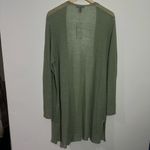 Eileen Fisher NWT  Sheer Hemp Blend Long Cardigan‎ In Sea Green Size X-Large Photo 4
