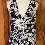 Lush Clothing Lush Boho Tropical Flowers Plunging Tank Top Photo 4