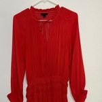 Chic Red Mini Dress with Tiered Skirt Photo 3