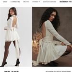 House Of CB  'Aryana' Ivory Bow Mini Dress NWOT size XL Photo 13